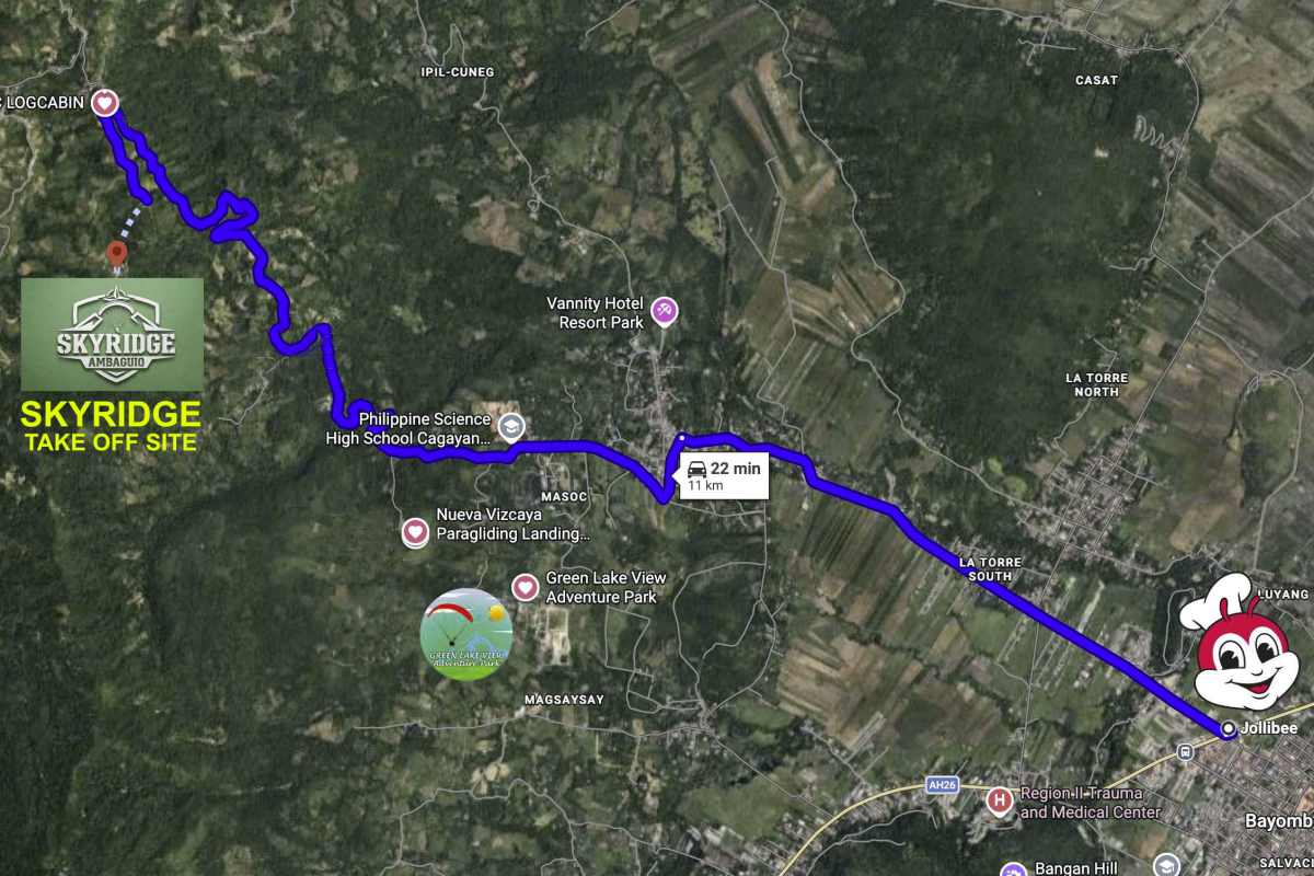 location ambaguio skyridge